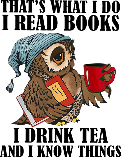 Owl I Read Books Drink Tea Know Things Funny Mousepad