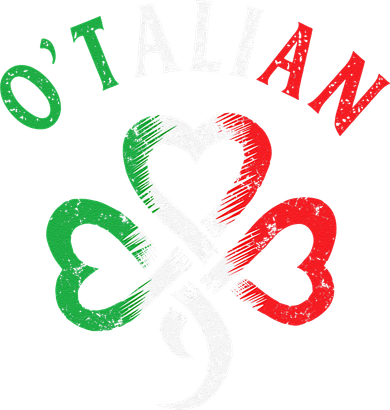 O'talian Italian St Patrick's Day Italia Flag Shamrock Doddie Hoodie