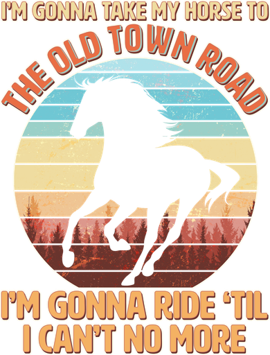 Vintage Take My Horse To The Old Town Road Women's T-Shirt