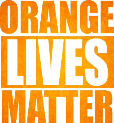 Orange Lives Matter Funny Donald Trump Ceramic Ornament