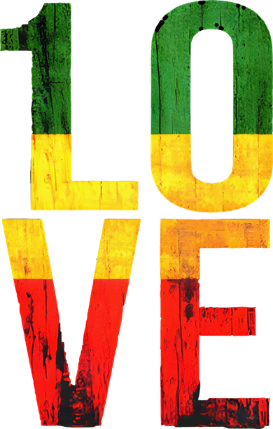 One Love Reggae Love Retro Reggae Casual T-Shirt