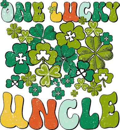 One Lucky Uncle Happy St Patrick's Day Irish Family Women's Tank Top