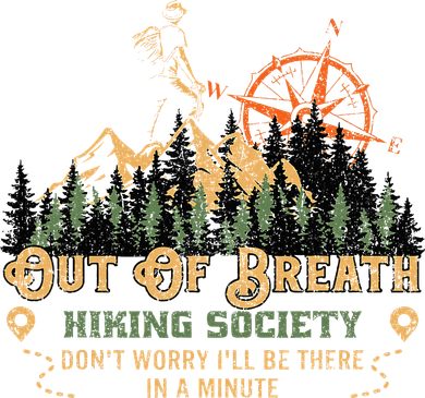 Out Of Breath Hiking Society Button
