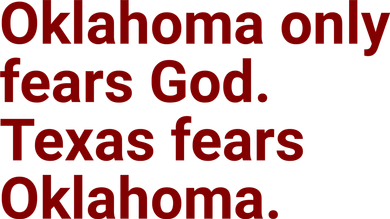 Oklahoma Only Fears God Texas Fears Oklahoma Kids Sweatshirt