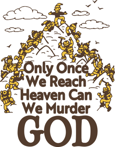 Only Once We Reach Heaven Can We Murder God By Renaissance Man Toddler Long Sleeve