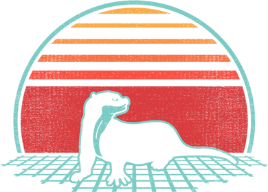 Otter Retro Vintage 80s Style Animal Lover Gift Toddler T-Shirt