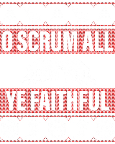 O Scrum All Ye Faithful Ugly Christmas Sweater Doggie Tank