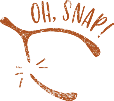 Oh Snap! Funny Turkey Day Print Wishbone Happy Thanksgiving Women's T-Shirt