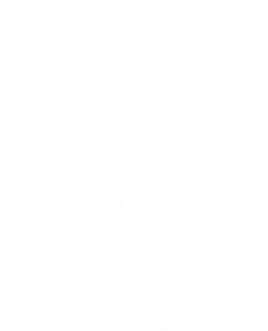 Oldest Sister Gift I Make The Rules Funny Matching Sibling Funny Gift Doggie Tank