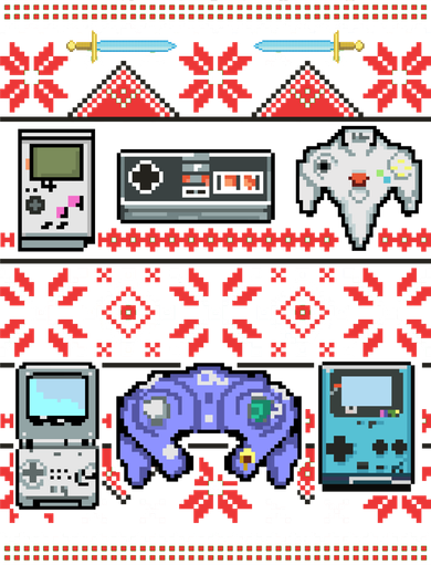 Retro Video Games Ugly Christmas Sweater Women's Sweatshirt