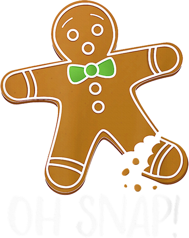 Oh Snap Gingerbread Man Cookie Broken Leg Women's Long Sleeve Shirt