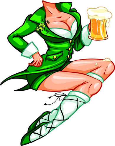 Original Sexy Irish Gril St. Patrick's Day Beer Kids Hoodie