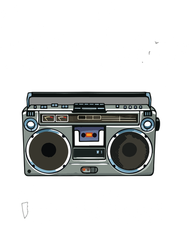 Old School Hip Hop Mix Tape Boombox The Culture Tote Bag