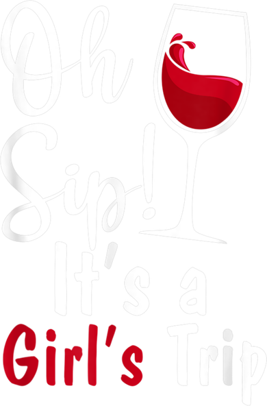 Oh Sip! It's A Girls Trip Funny Wine Party Hooded Wearable Blanket