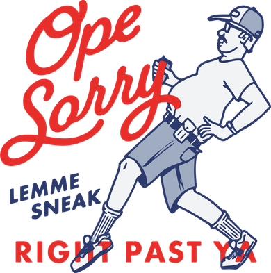 Ope Sorry Lemme Sneak Right Past Ya Kids Long Sleeve Shirt