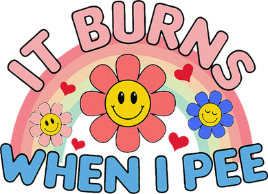 Oddly Specific Meme It Burns When I Pee Inappropriate Adult Women's Tank Top