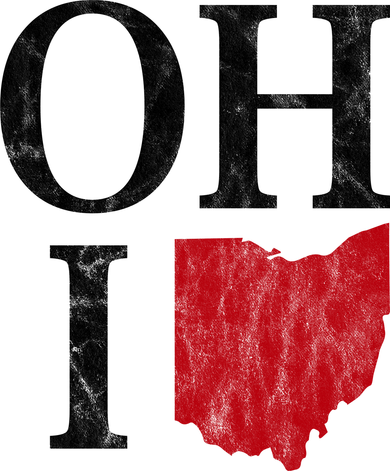 Ohio State Map Coaster