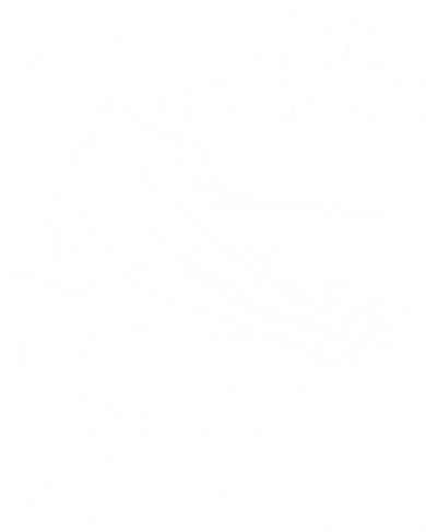 Old Skiers Never Die They Go Downhill Ski Retirement Skiing Kids Sweatshirt