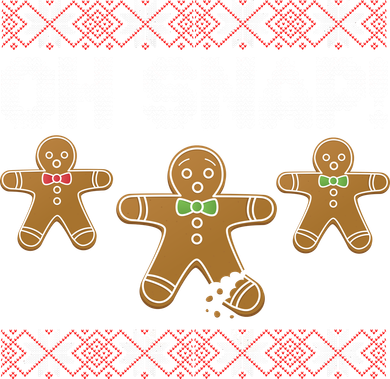 Gingerbread Oh Snap Ugly Christmas Sweater Ornament