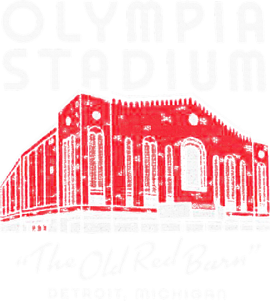 Olympia Stadium The Old Red Burn Detroit Michigan Kids Sweatshirt