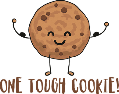 One Tough Cookie Cute Chocolate Chip Cookie With Muscles Polo