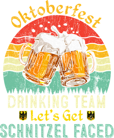 Oktoberfest Team Lets Get Schnitzel Faced German Backpack