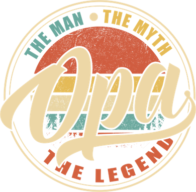 Opa The Man The Myth The Legend Vintage Retro Fathers Day Gift Tank Top