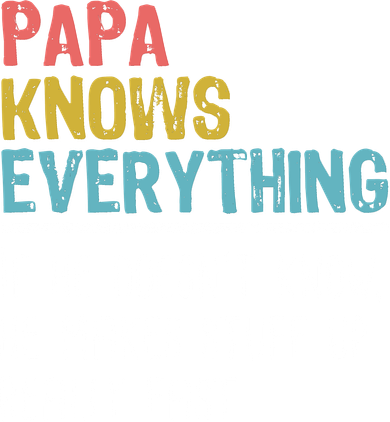 Funny Papa Knows Everything Doggie Tank