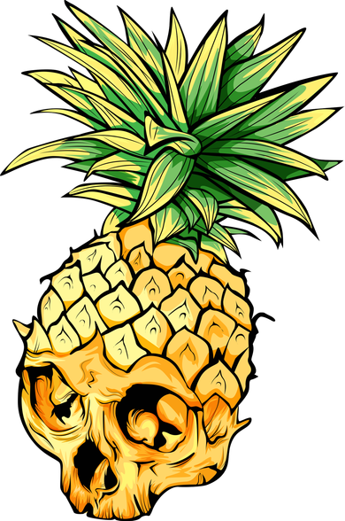 Pineapple Skull Kids T-Shirt