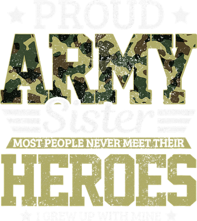 Proud Army Sister Military Soldier Brother Pride Gift Toddler T-Shirt