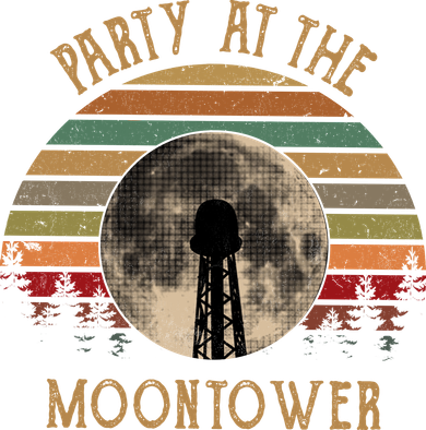 Party At The Moontower Vintage Coffee Mug