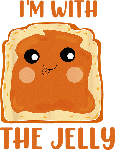 Peanut Butter And Jelly Cute Couple Im With The Jelly Kids Hoodie