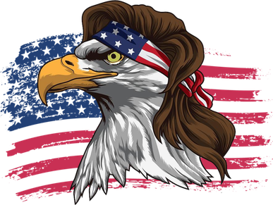 Patriotic Bald Eagle Mullet Usa American Flag 4th Of July Great Gift Toddler T-Shirt