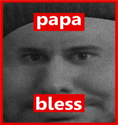 Papa Bless Funny Photo Meme Coffee Mug