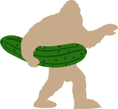 Pickle Bigfoot Pickles Vegan Pickle Coaster