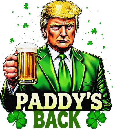 PaddyS Back Trump Beer Shamrock St PatrickS Day Trump Kids Sweatshirt