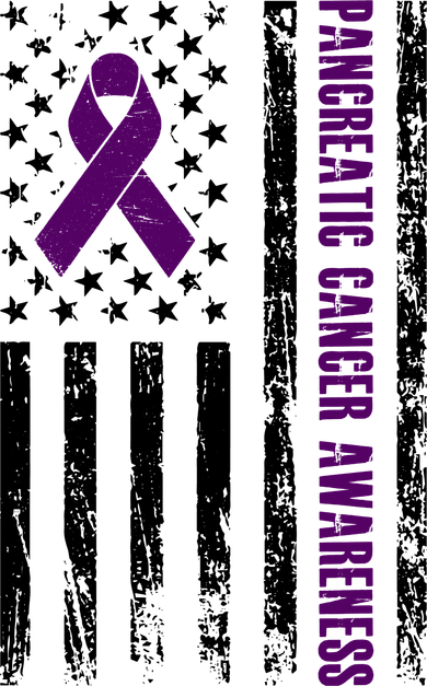 Pancreatic Cancer Awareness Purple Ribbon Kids Long Sleeve Shirt