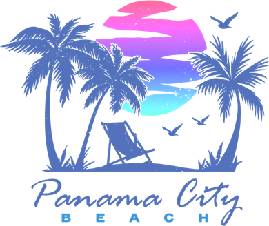 Panama City Beach Florida Vacation Trip Retro Vintage Sunset Gift Women's Sweatshirt