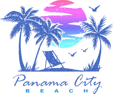 Panama City Beach Florida Vacation Trip Retro Vintage Sunset Women's Sweatshirt