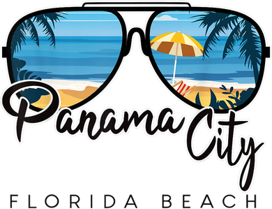 Panama City Beach Florida Palm Tree Sunglasses Souvenir Tank Top