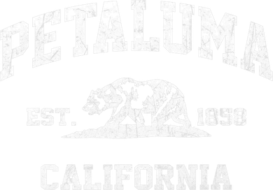 Petaluma California CA vintage state Athletic style Santa Hat