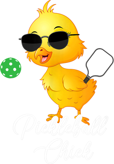 Pickleball Chick, Funny Pickleball Toddler Hoodie