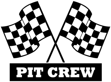 Pit Crew For Racing Party Parents Team Fast Cars Dark Coaster