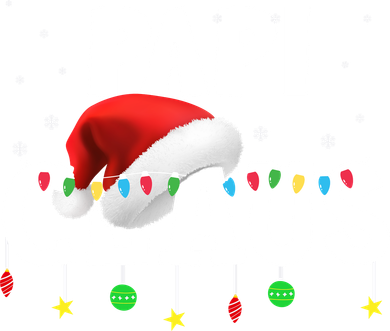 Papi Claus Funny Christmas Lights Santa Hat Costume Button