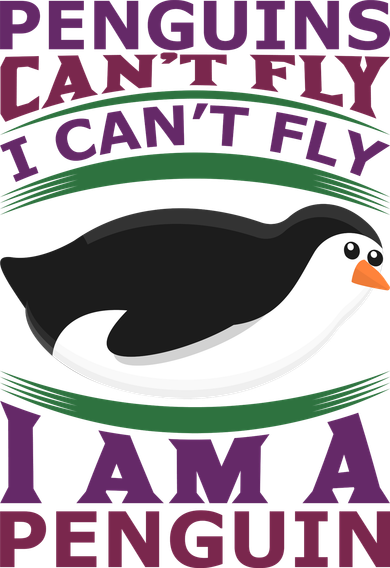Penguins Can't Fly Fly I Am A Penguin Coaster