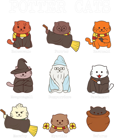 Potter Cats Funny Gifts For Cat Lovers Doddie Hoodie