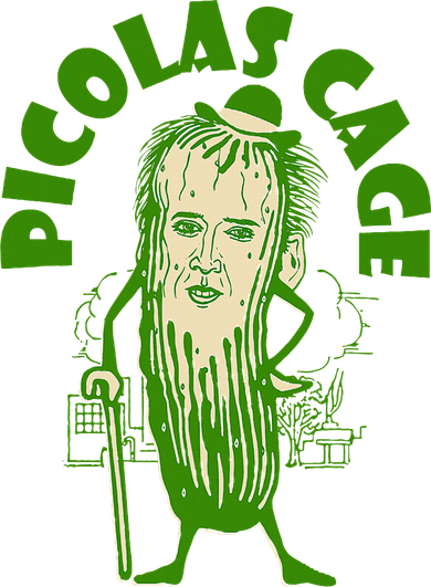 Picolas Cage Funny celebs Meme Cucumber Pickle Cute Kids T-Shirt