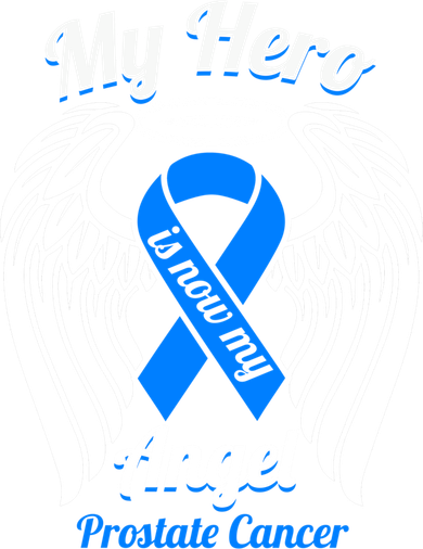Prostate Cancer My Hero Is Now My Angel Wings Gift Coaster