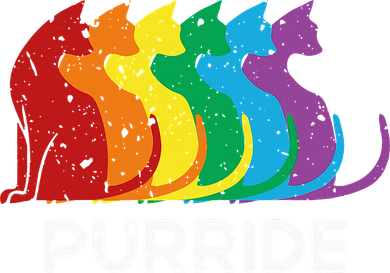 Purride Cat Pride Ally Lgbt Community Rainbow Pride Kids Hoodie