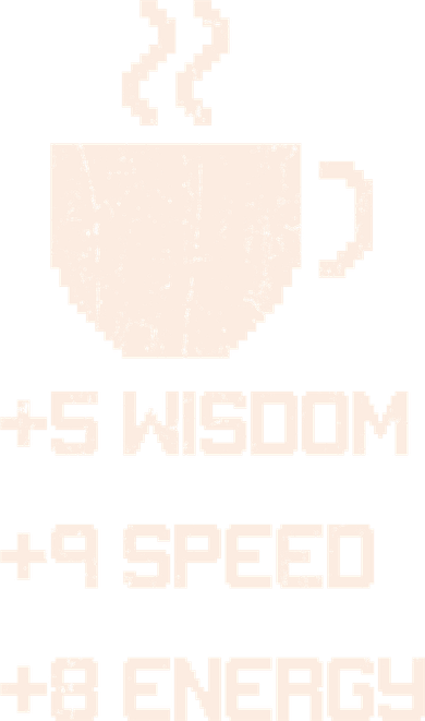 Pixel Coffee Power Up Wisdom Speed Energy Backpack